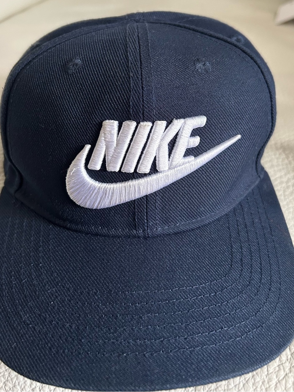 Nike Kids Navy Blue Hat with White Logo